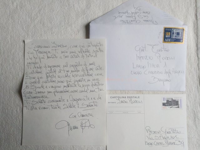 busta e lettera di gp resmini